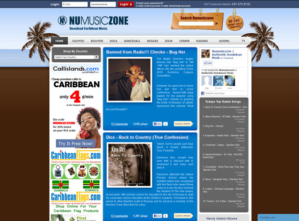 Numusiczone - Caribbean music online