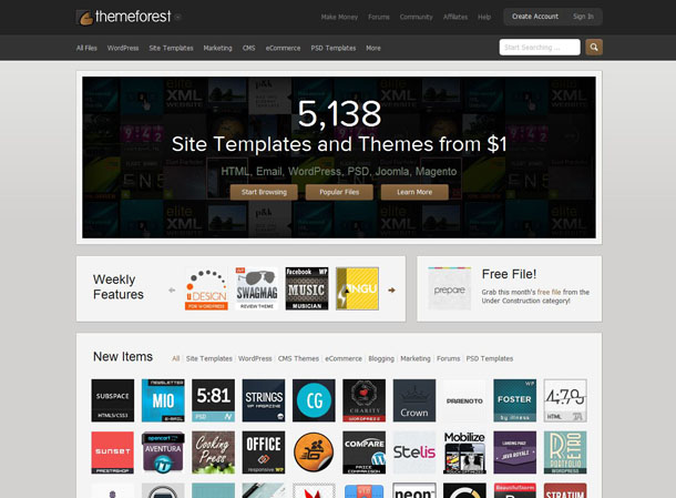 Themeforest - Premium WordPress Themes, Web Templates, Mobile Themes